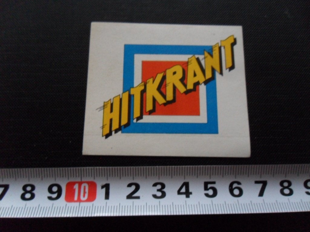 sticker HITKRANT *, Ophalen of Verzenden, Zo goed als nieuw