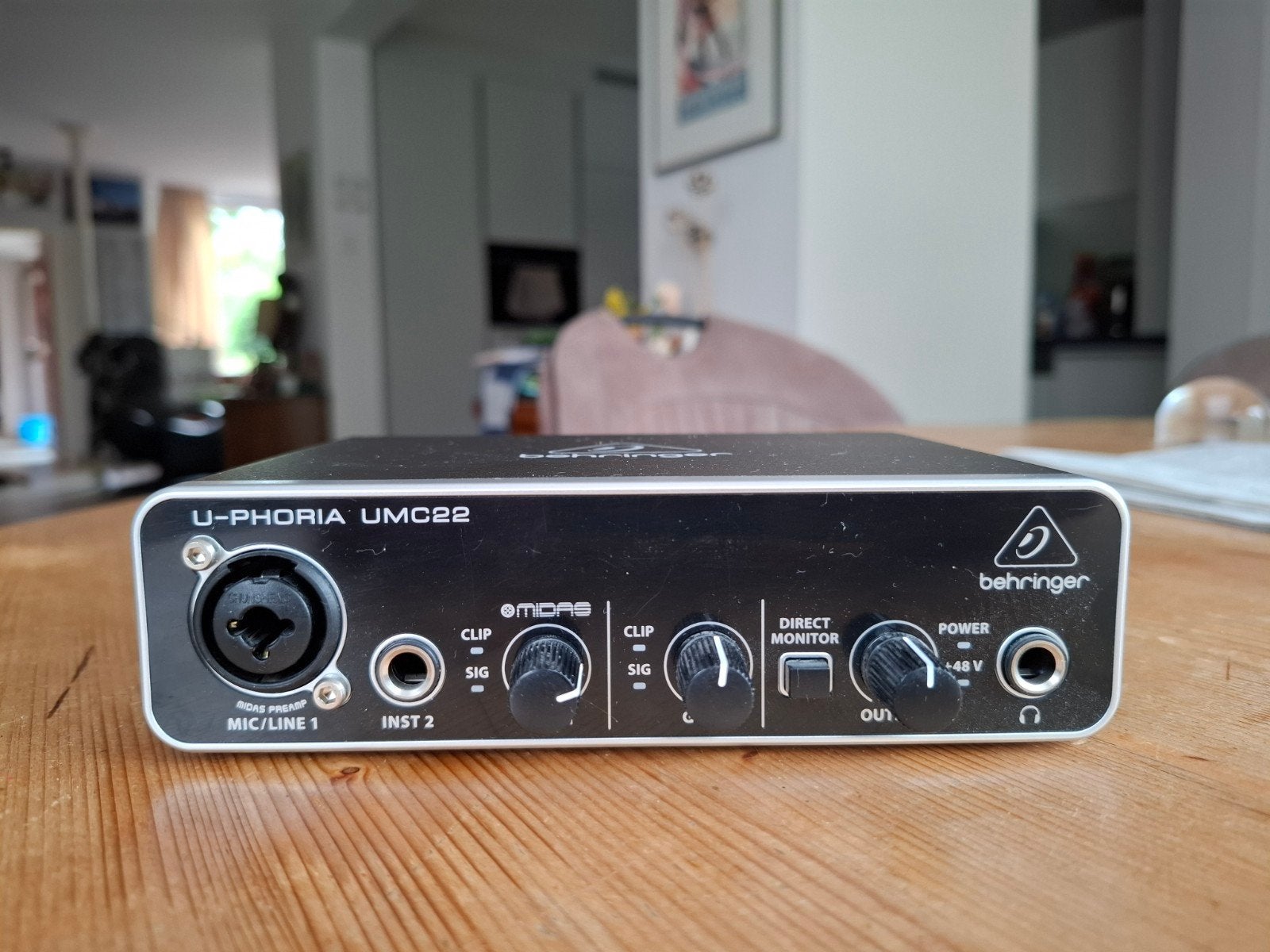 Audio interface voorversterker Behringer U phoria umc22, Verzenden, Audio