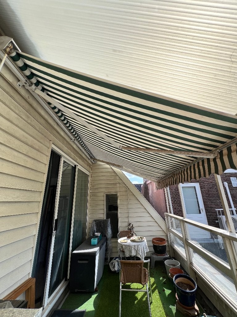 zonnescherm, Ophalen, Gebruikt, 150 tot 300 cm, 250 cm tot 450 cm