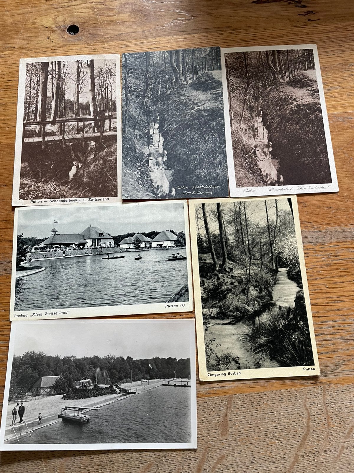 Verschillende zwart-wit kaarten Putten Gelderland, Ophalen of Verzenden, 1940 tot 1960, Gelderland