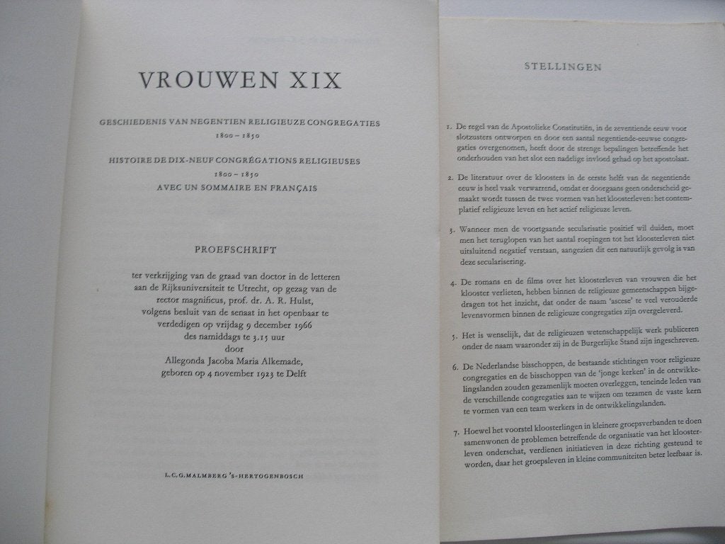 Vrouwen XIX. Geschiedenis negentien religieuze congregaties, Ophalen of Verzenden, Gelezen, Christendom | Katholiek