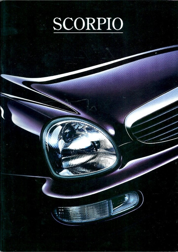 Brochure Ford Scorpio September 1995, Ophalen of Verzenden, Gelezen, Ford