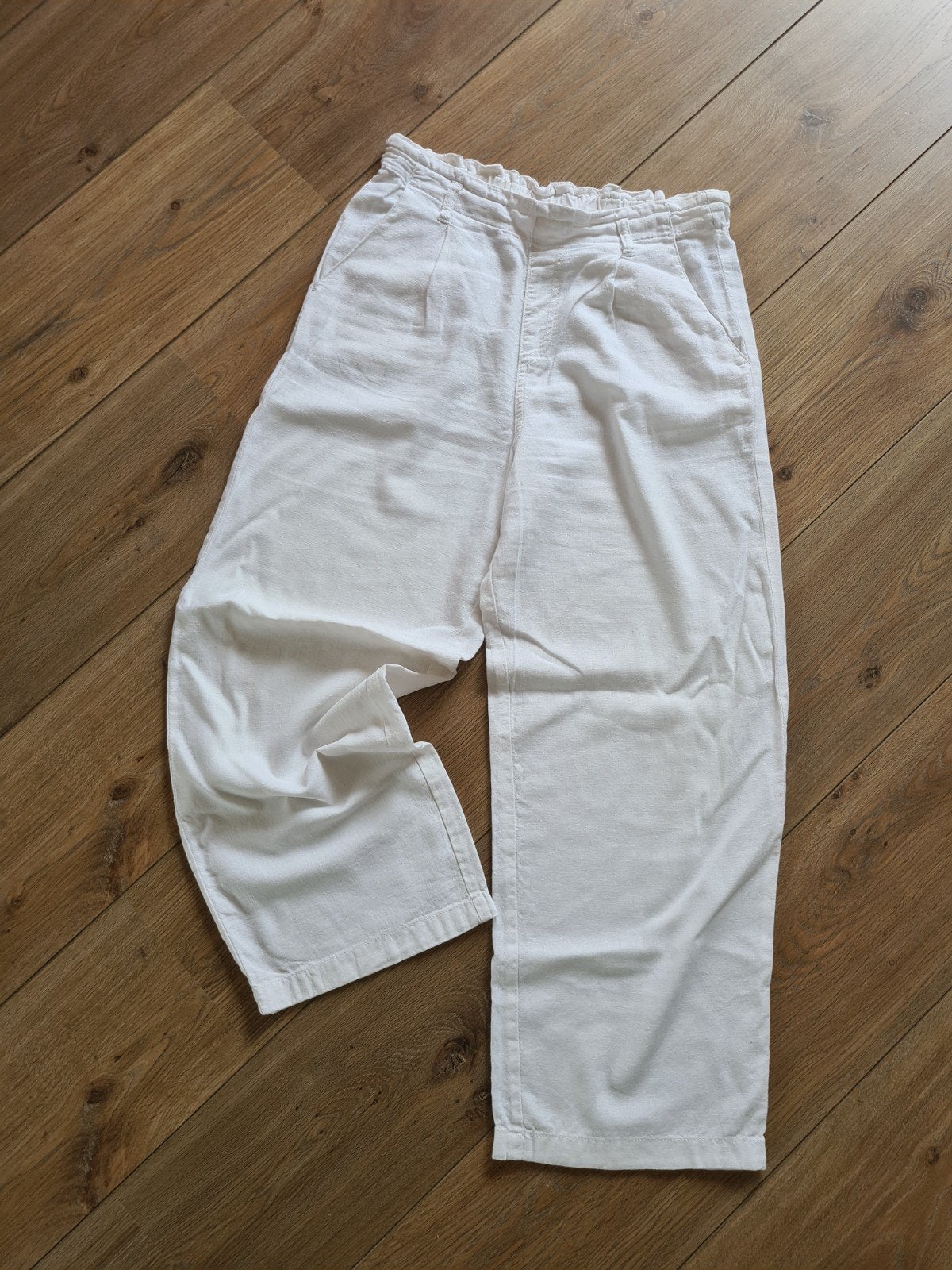 EverMe witte linnen broek - Maat XS, Wit, Ophalen of Verzenden, Zo goed als nieuw, Everme