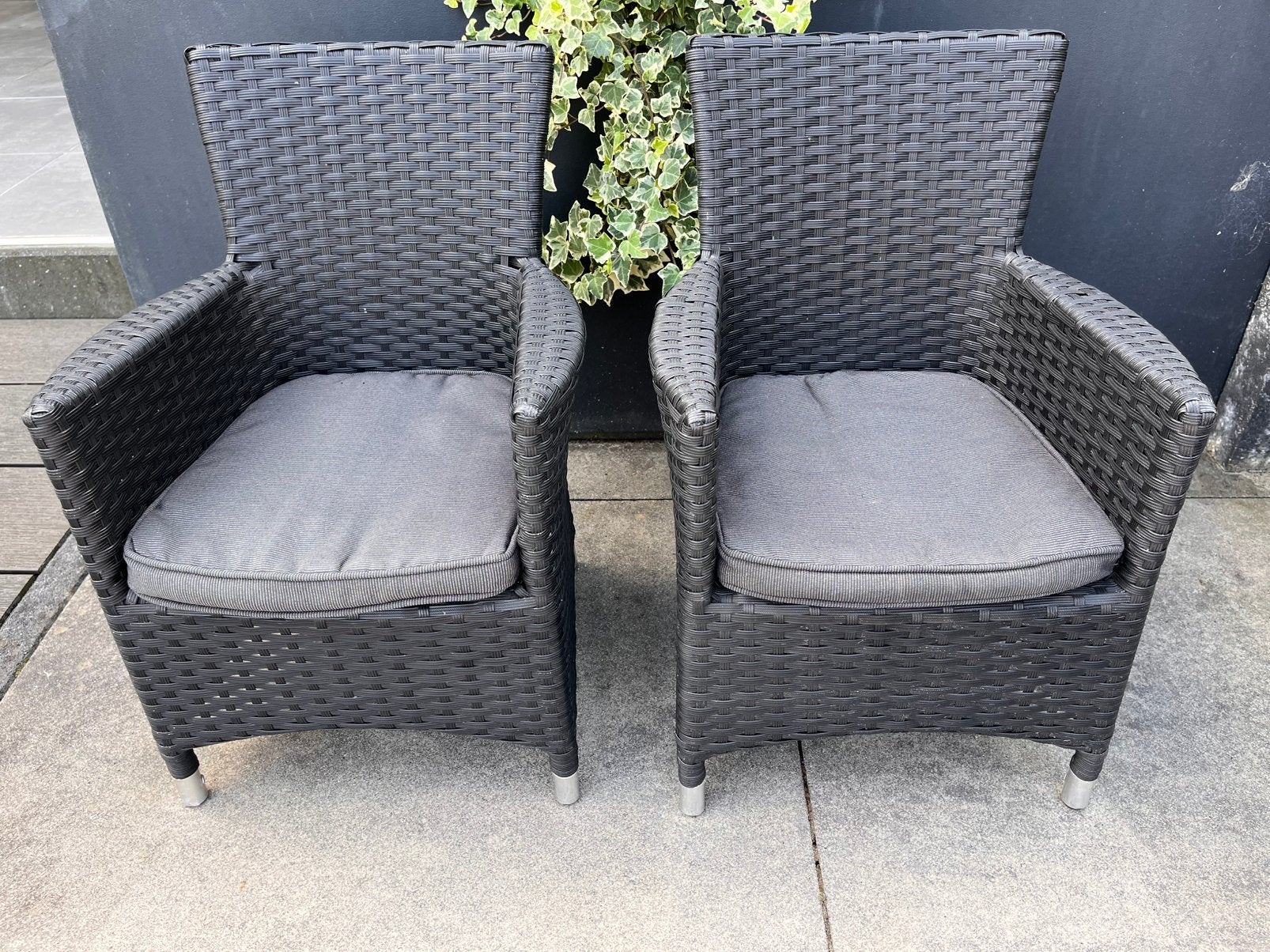 Set van 2 Pure Collection kindertuinstoeltjes met kussens, Ophalen, Gebruikt, Wicker