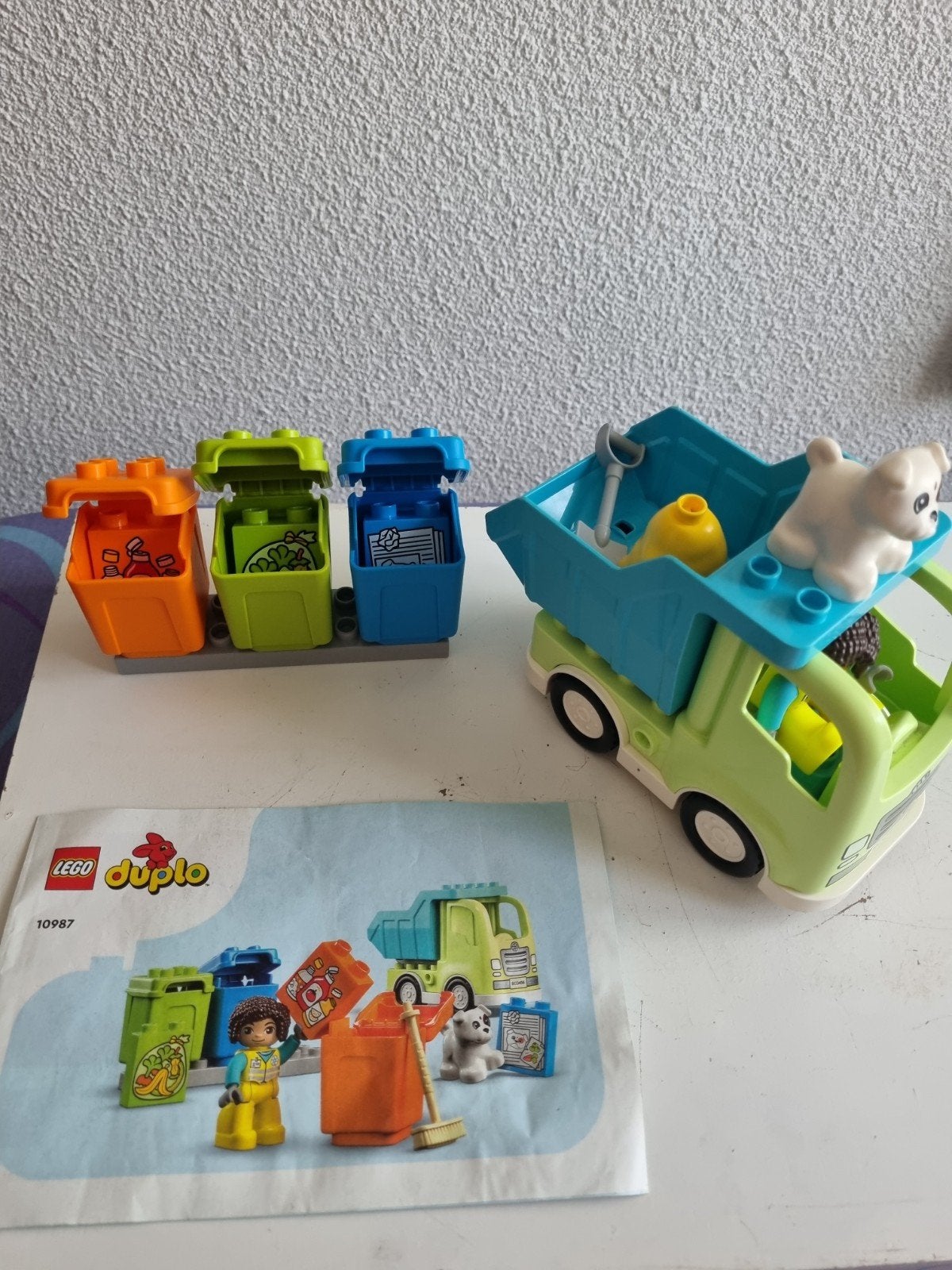 Lego Duplo 10987 Vuilniswagen en Recycling, Compleet, Ophalen of Verzenden, Zo goed als nieuw, Duplo
