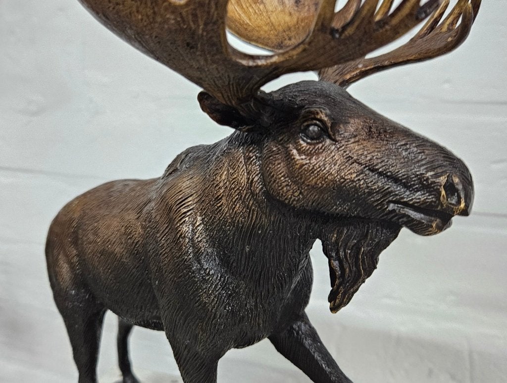 ELAND // BRONZEN BEELD / WILD DIER/ TUINBEELD/ hert, Ophalen of Verzenden, Hert, Beeldje of Figuurtje