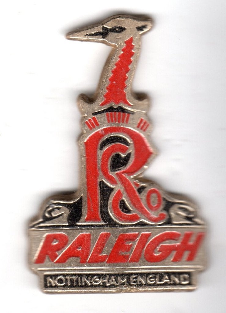 BALHOOFDPLAATJE RALEIGH RIJWIELEN NOTTINGHAM ENGLAND, Ophalen of Verzenden, Overige typen