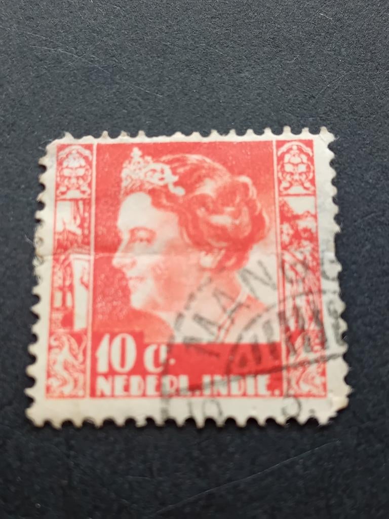 Postzegel 10c. Nederlands-Indië, Ophalen of Verzenden