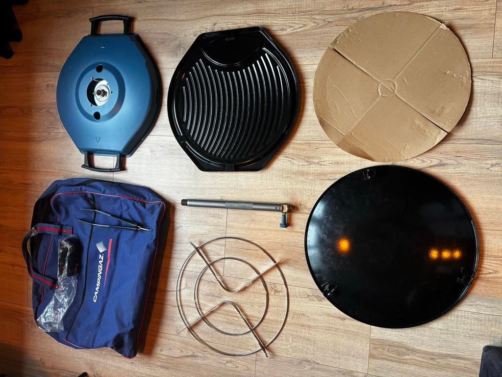 Campingaz kookstel skottel met draagtas en accessoires, Ophalen of Verzenden, Zo goed als nieuw