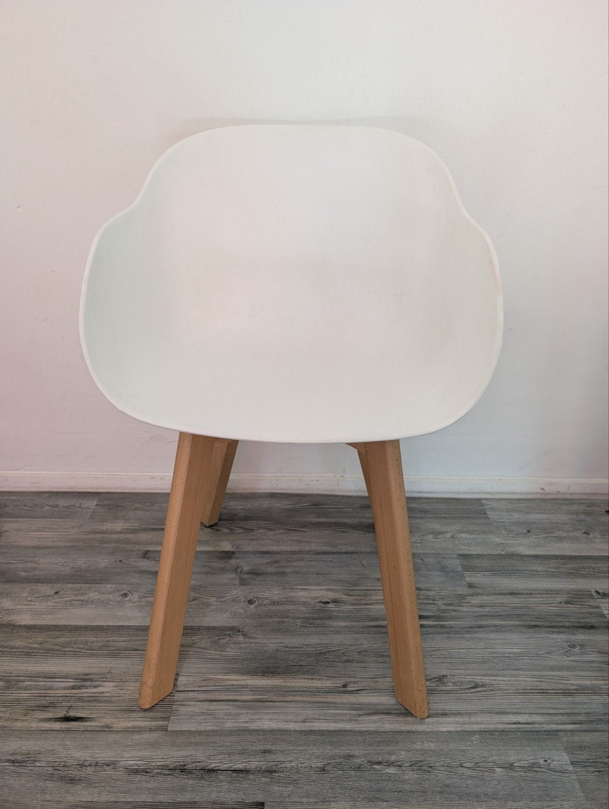 2 Witte kuip stoel, Huis en Inrichting, Stoelen, Ophalen, Kunststof, Gebruikt, Wit