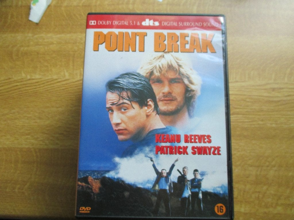keanu reeves-patrick swayze: point break (12), Alle leeftijden, Ophalen of Verzenden, Zo goed als nieuw