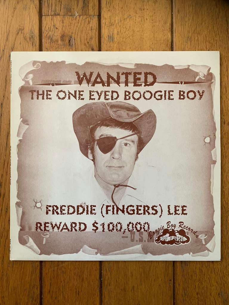 Rock & Roll Freddie Fingers Lee LP The One Eyed Boogie Boy, Ophalen of Verzenden, Zo goed als nieuw, 12 inch