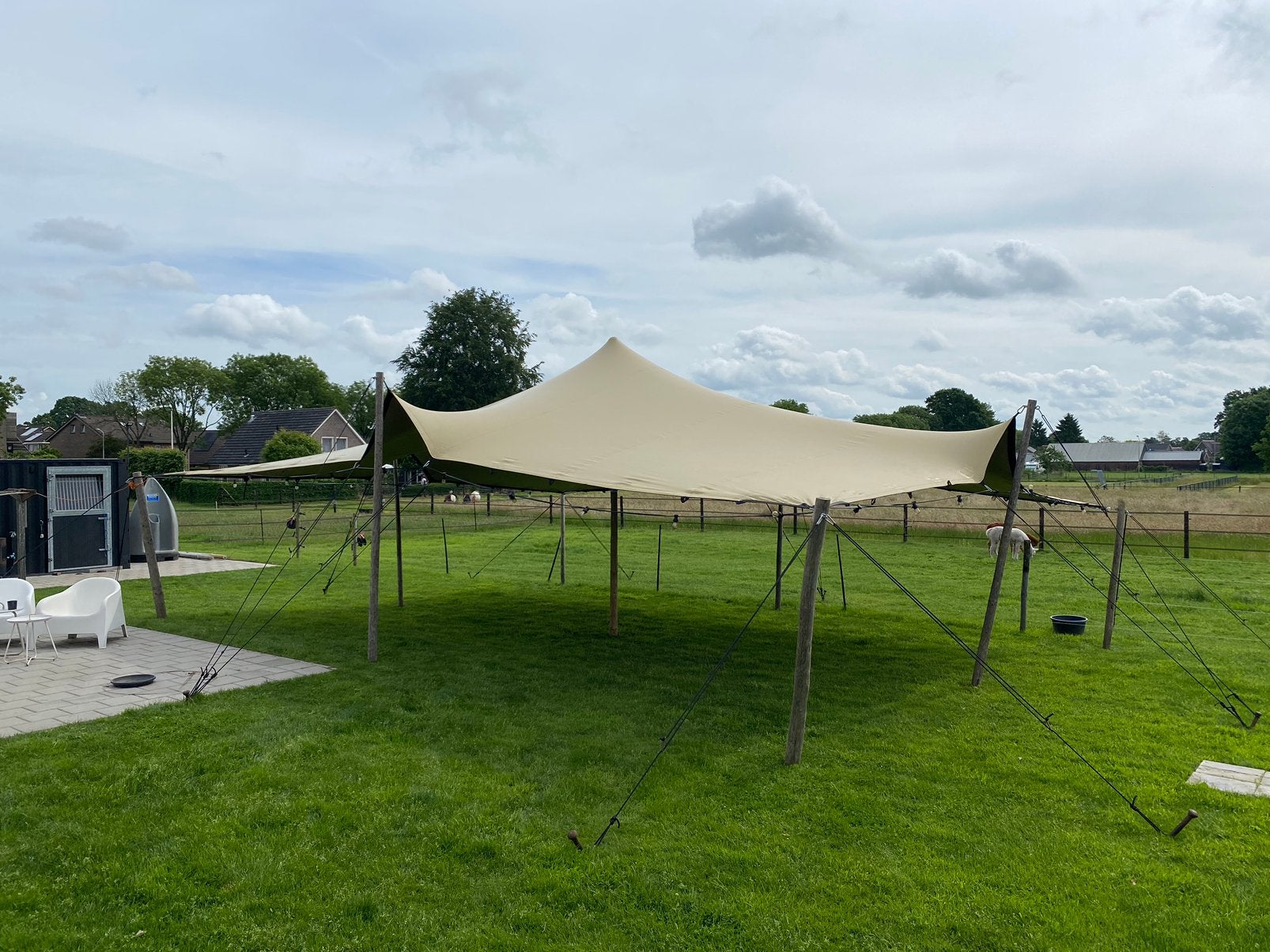STRETCHTENT te huur. Goedkoopste. 8x10 meter, Ophalen, 8 meter of meer, 6 meter of meer