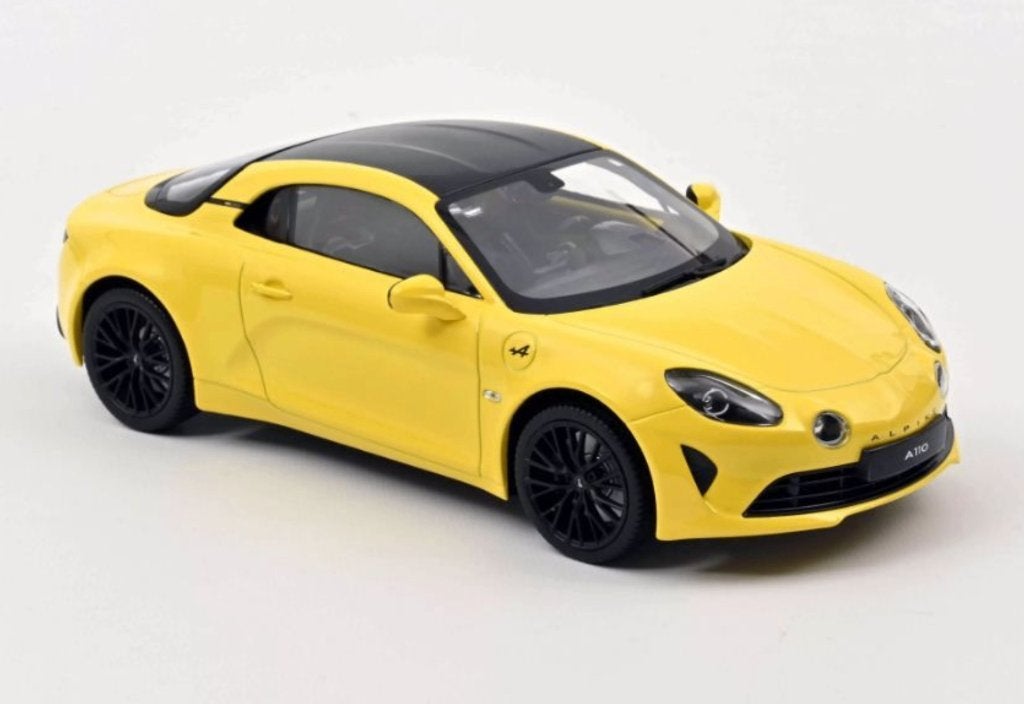 Alpine A110 Legende 2020 Geel Schaal 1/18 NOREV ref: 185315, Verzenden, Nieuw, Auto, Norev