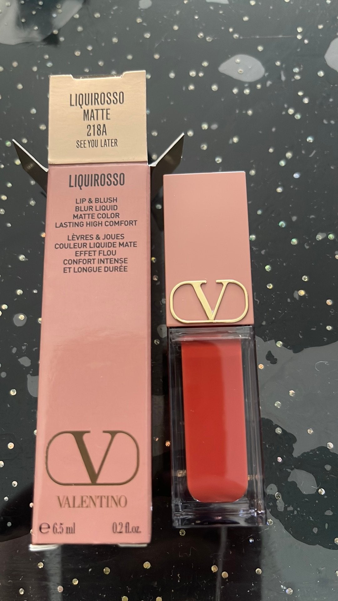 VALENTINO LIQUIROSSO MATTE 218A see jou later LIP & BLUCH, Verzenden, Nieuw, Rood, Lippen