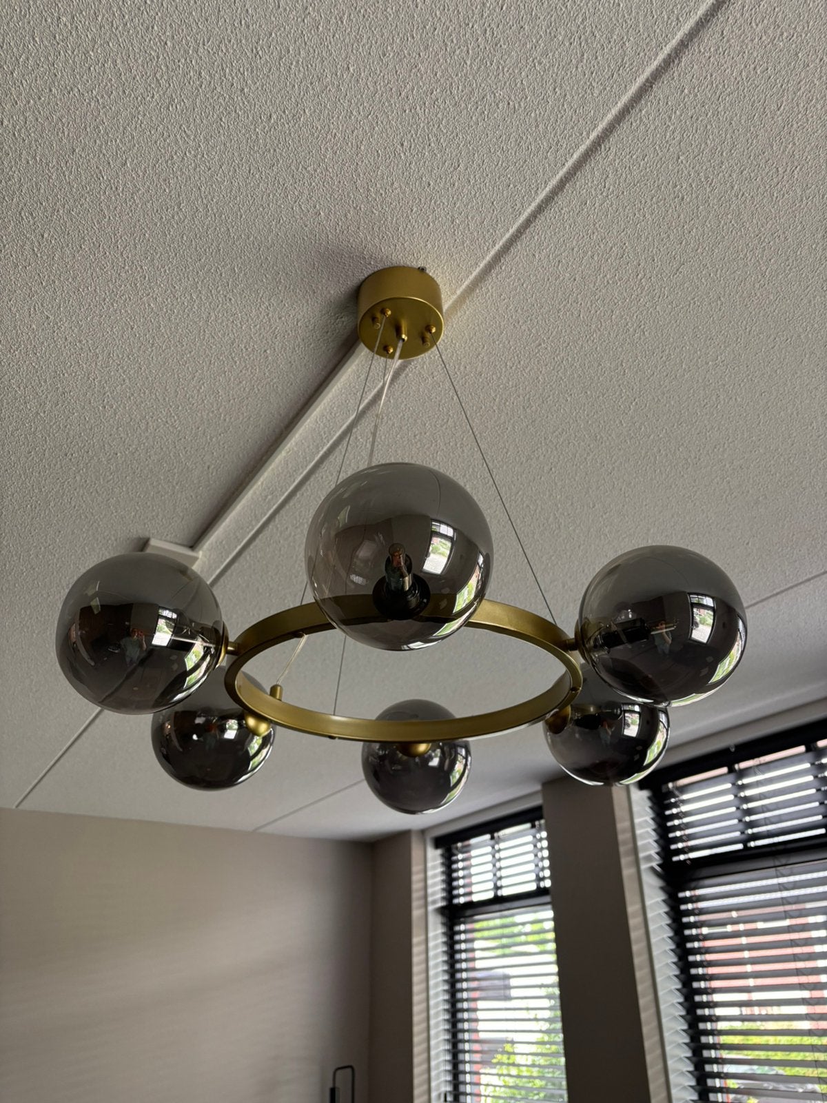 Hanglamp Markslöjd goud met bollen, Ophalen, Minder dan 50 cm