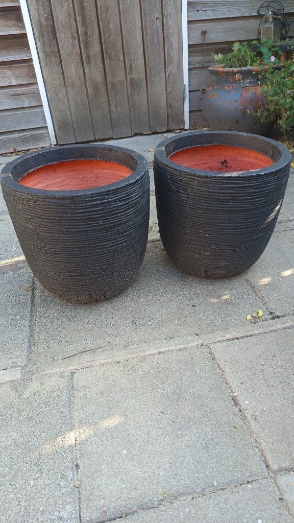 Bloempotten, Tuin en Terras, Bloempotten, Gebruikt, Rond, Minder dan 40 cm, Ophalen