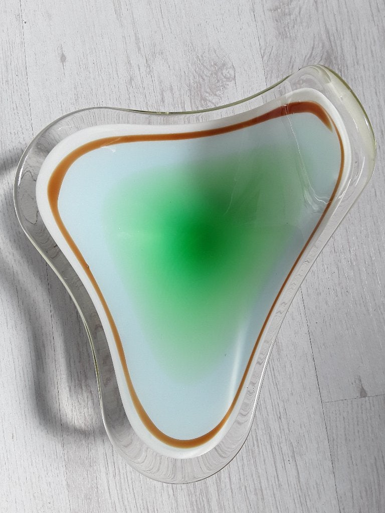Vintage glazen Murano schaal, Ophalen