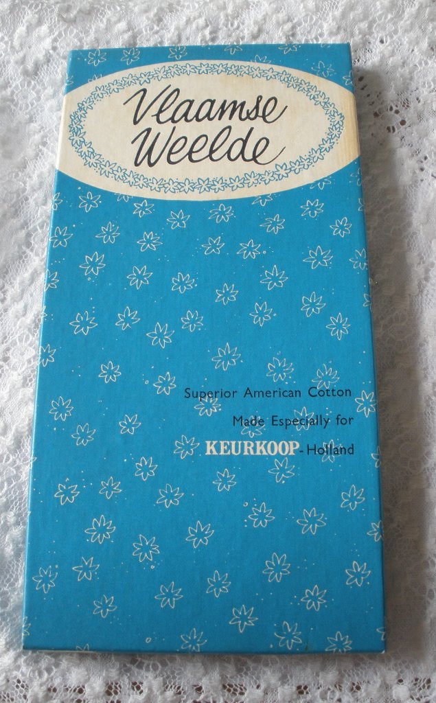 Vintage doosje Keurkoop zakdoekjes - Dames - nr.1, Ophalen of Verzenden