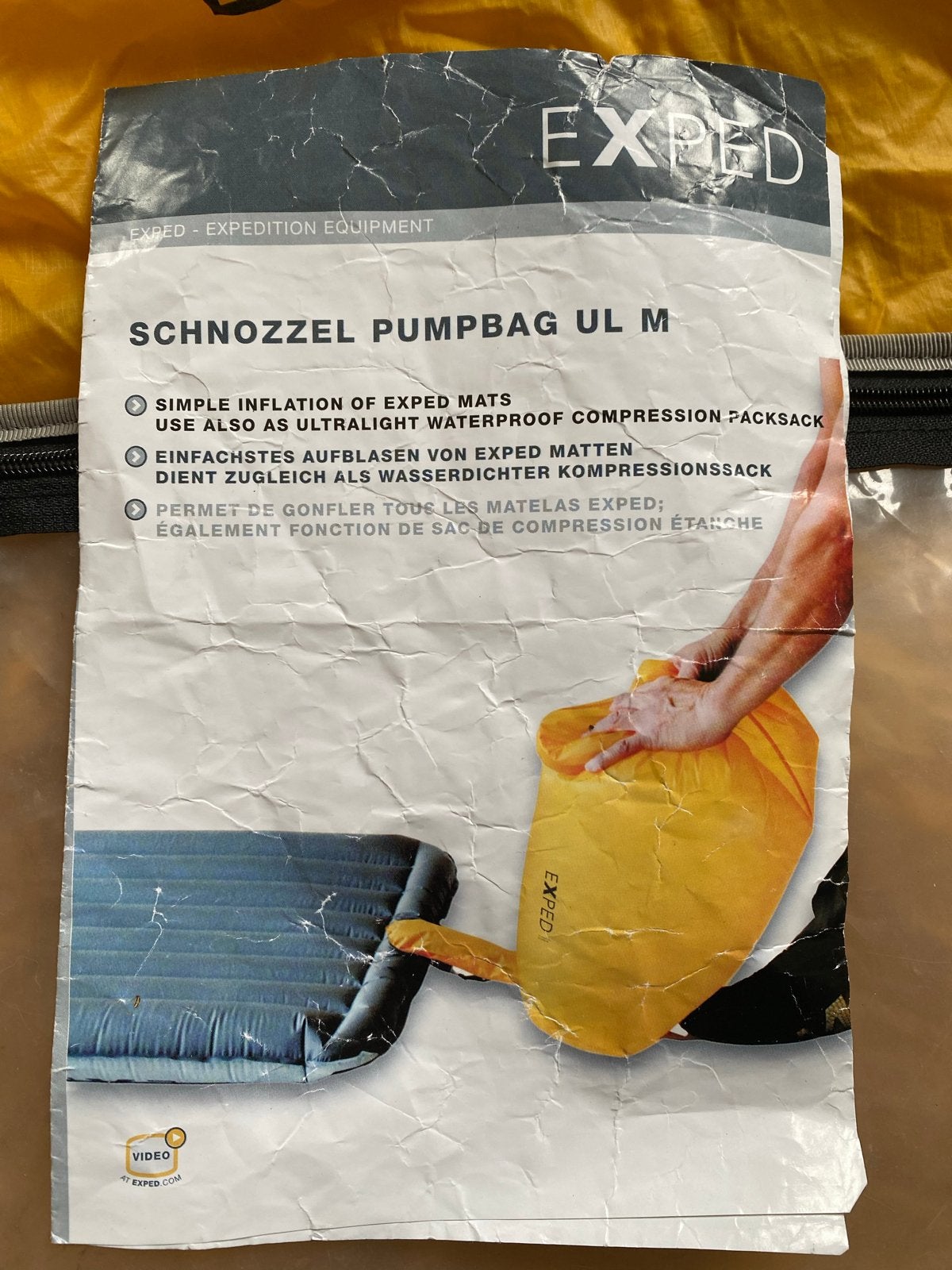 Exped Schnozzel Pumpbag UL M - Pompzak en Compressiezak, Caravans en Kamperen, Ophalen of Verzenden, Zo goed als nieuw
