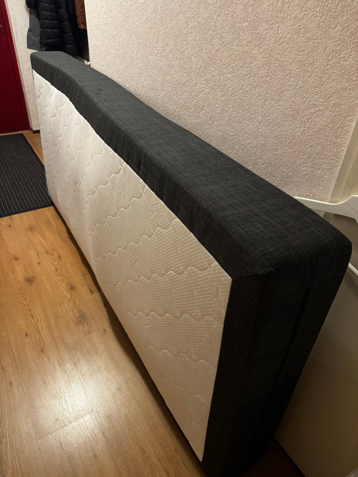 Martras 90 x 200 x 18 cm - Antraciet, Ophalen, 90 cm, Eenpersoons, Zo goed als nieuw