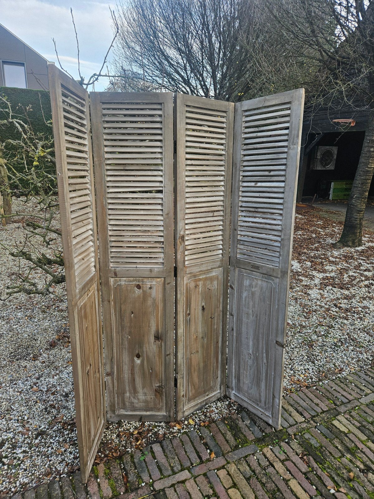 Houten kamerscherm / louvredeur Lifestyle Collection, Huis en Inrichting, Woonaccessoires | Kamerschermen, Ophalen, Gebruikt