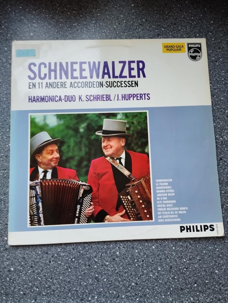 Philips LP: Schriebl & Hupperts - Schneewalzer (Accordeon), Gebruikt, Ophalen of Verzenden, Complilatie, 12 inch