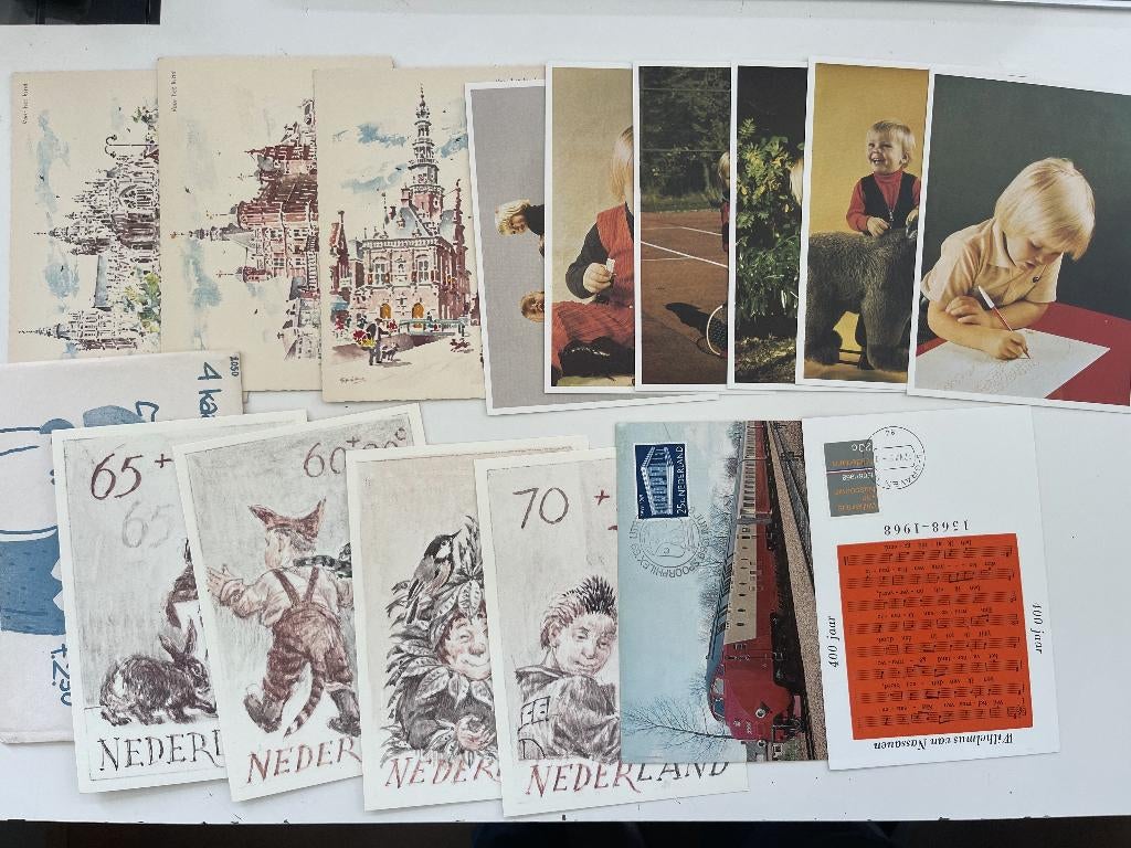 Maximumkaarten, Zomer en Kinderzegels, Rode Kruis., Postzegels en Munten, Postzegels | Nederland, Ophalen of Verzenden, Na 1940