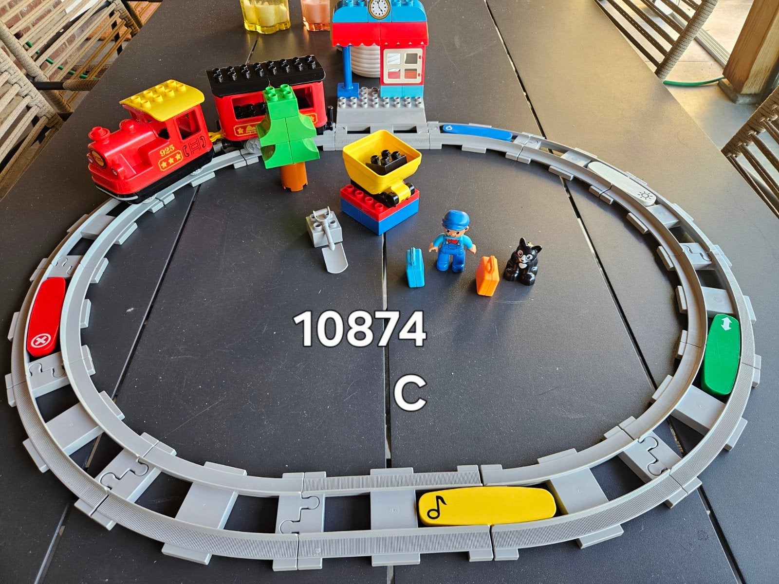 Duplo elektrische trein set 10874, Ophalen of Verzenden, Zo goed als nieuw, Duplo