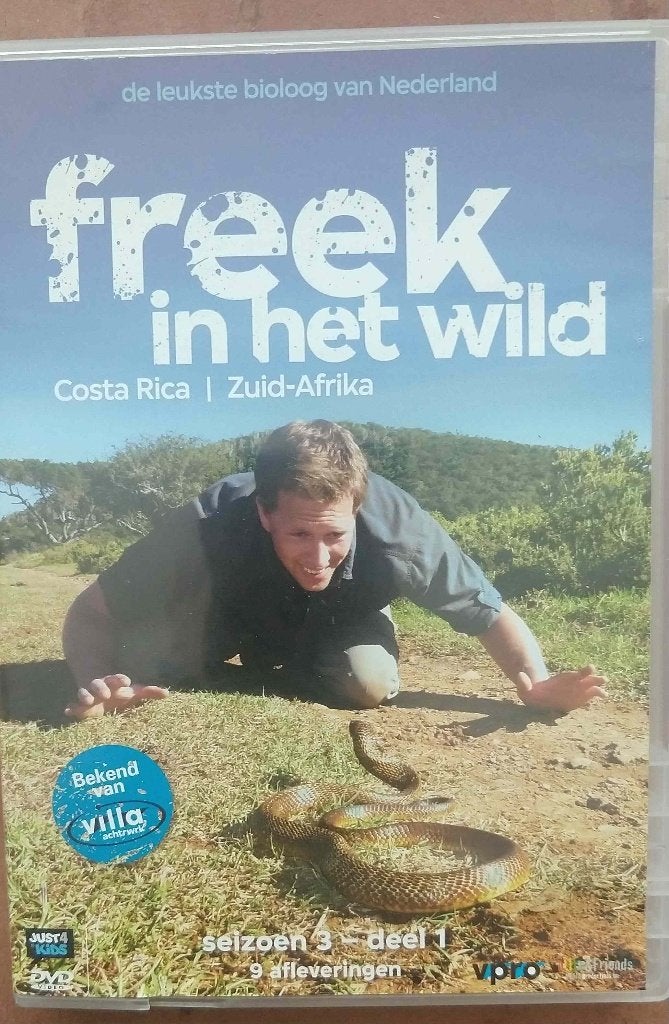 DVD Freek Vonk - In het wild Costa Rica - Zuid Afrika, Alle leeftijden, Ophalen of Verzenden, Zo goed als nieuw, Natuur