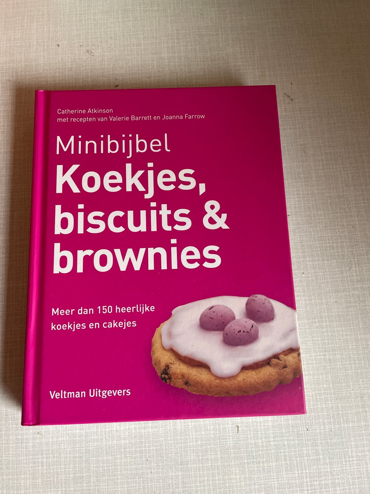 Minibijbel Koekjes, Biscuits & Brownies - Bakboek, Ophalen of Verzenden, Zo goed als nieuw, Overige gebieden, Taart, Gebak en Desserts