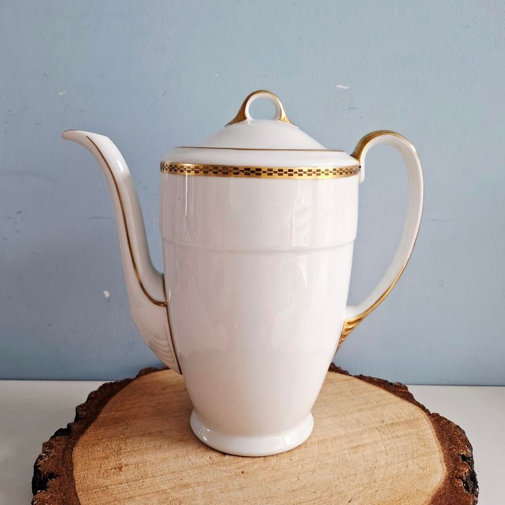 Avant-garde koffiepot met gouden details, Ophalen of Verzenden
