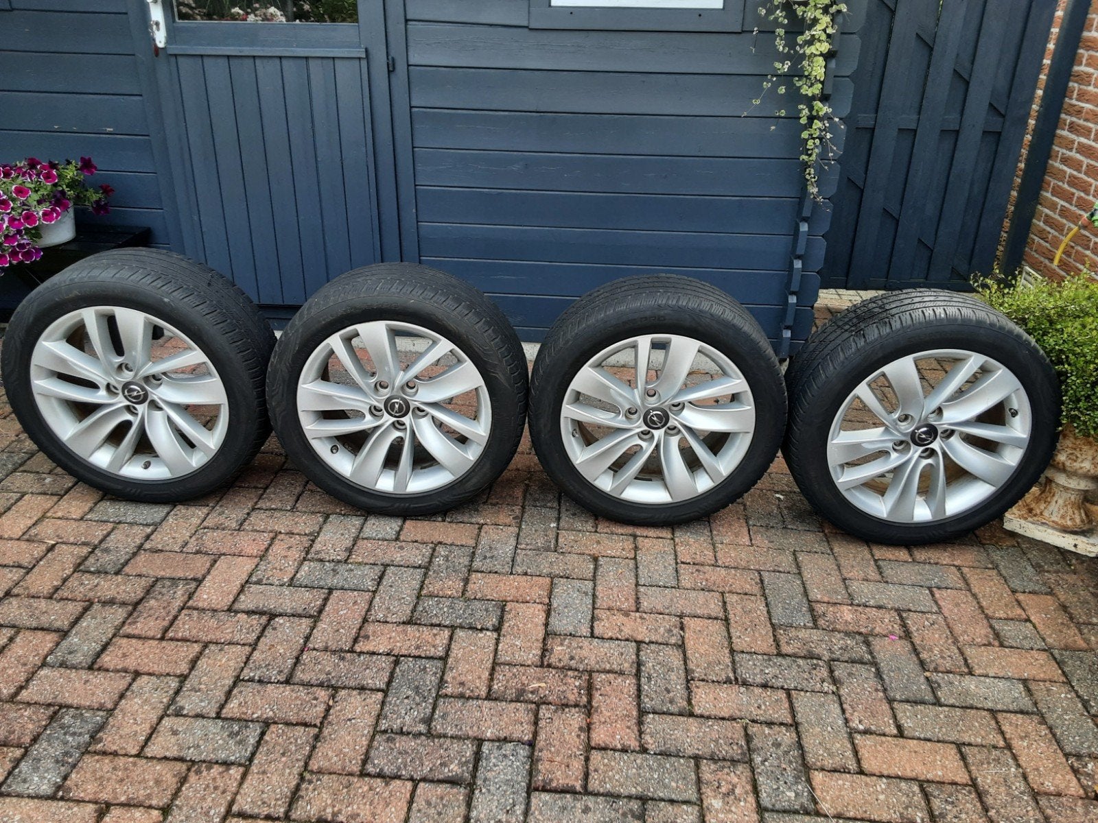 Mooie Opel velgen, Ophalen, 18 inch, Zomerbanden, Gebruikt