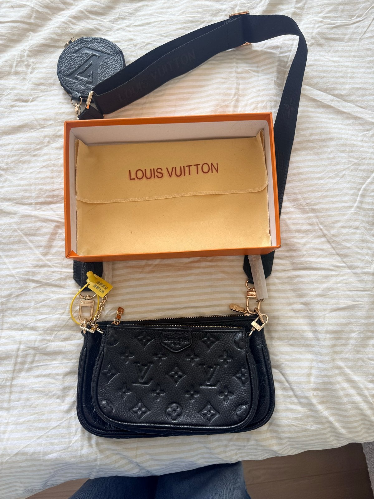 Multi Pochette Accessoires Zwart, Ophalen of Verzenden, Zo goed als nieuw, Zwart, Schoudertasje