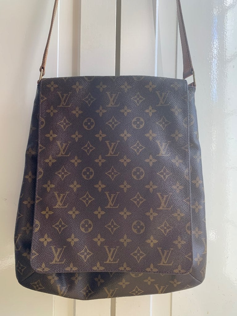LOUIS VUITTON MUSETTE TAS, Kleding | Dames, Blouses en Tunieken, Louis Vuitton, Verzenden, Zo goed als nieuw, Bruin
