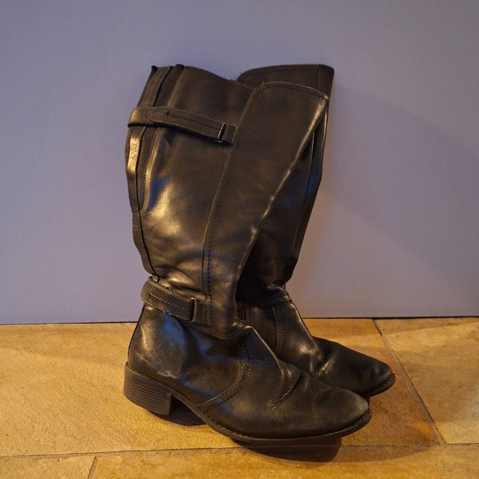 Gothic zwarte laarzen Easyflex maat 38, Kleding | Dames, Hoge laarzen, Zwart, Ophalen of Verzenden, Vintage