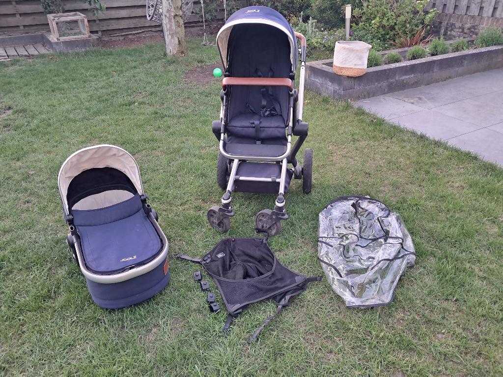 K342 Blauwe wandelwagen Joolz, Gebruikt, Verstelbare duwstang, Ophalen, Kinderwagen