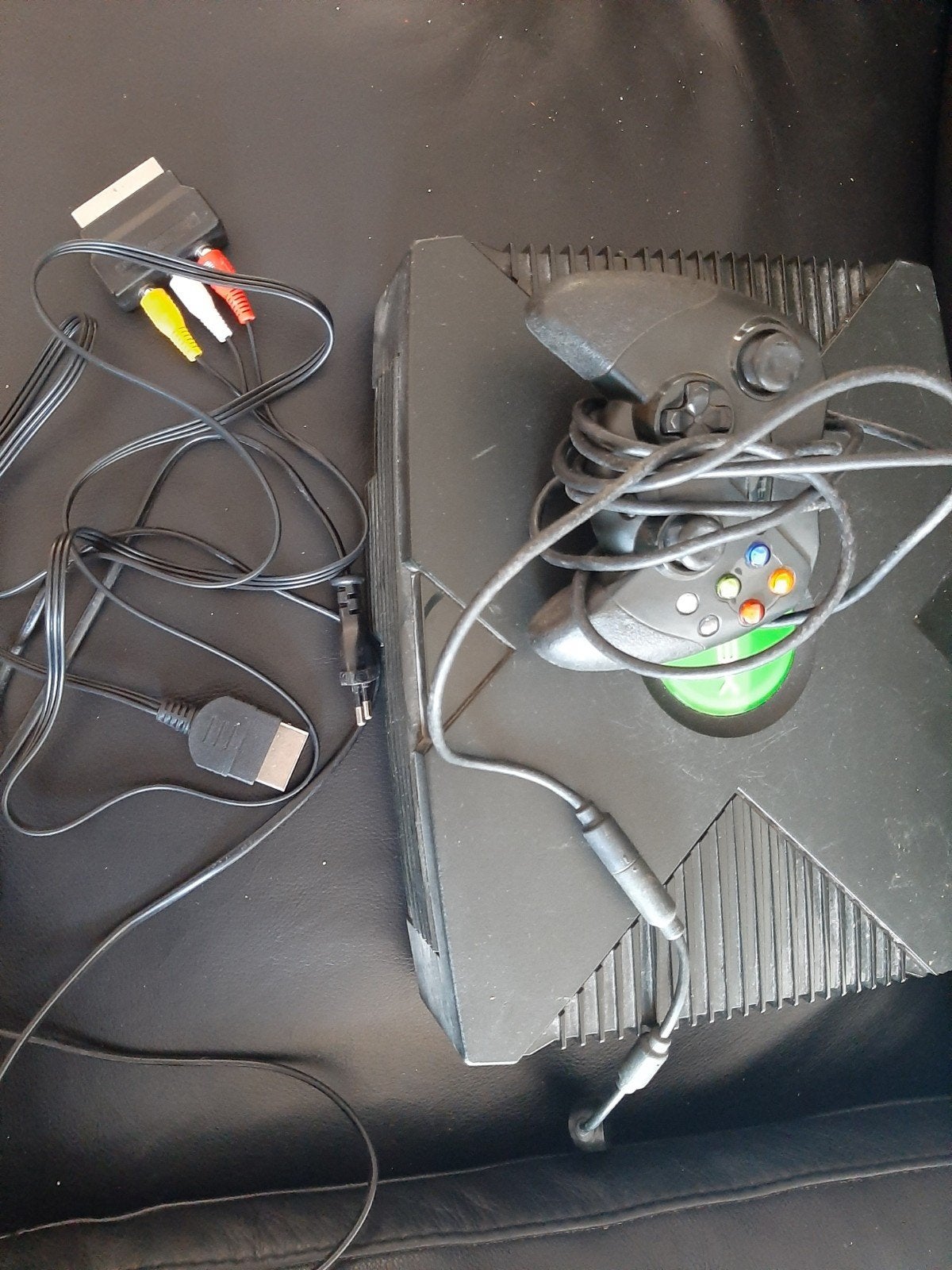 Originele Xbox met controller en kabels, Spelcomputers en Games, Spelcomputers | Xbox Original, Ophalen of Verzenden