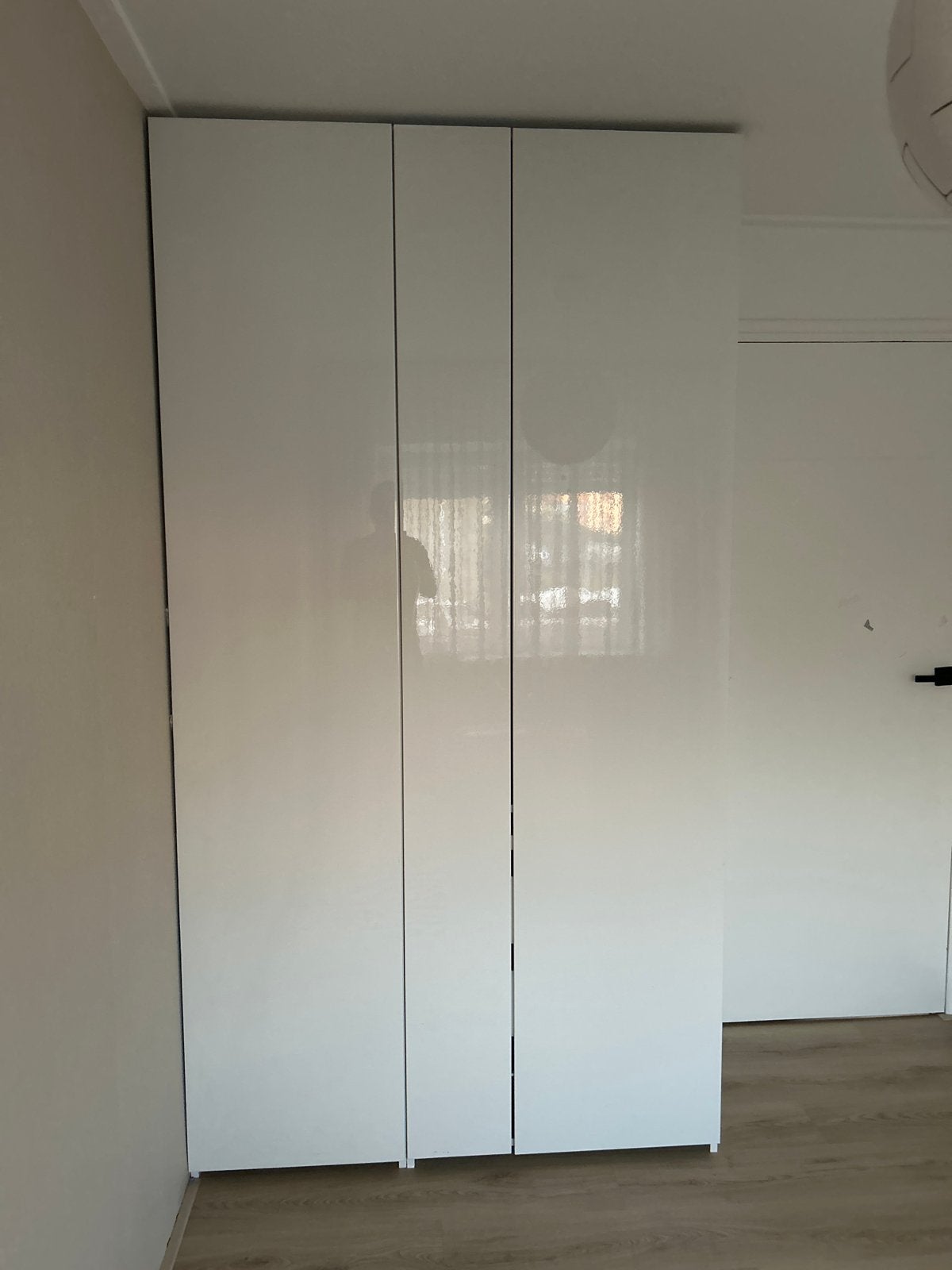 IKEA PAX kledingkast hoogglans wit, Huis en Inrichting, Ophalen, Overige materialen, Gebruikt, 100 tot 150 cm
