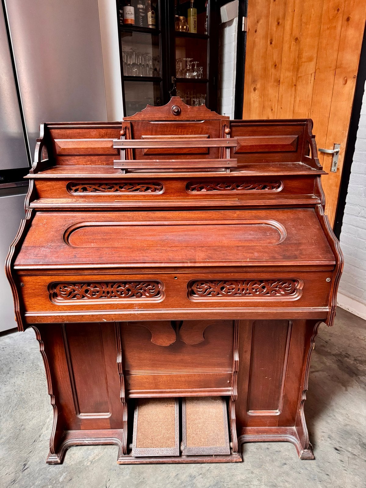 Antiek Harmonium - Prachtig Houten Blaasinstrument, Ophalen, Gebruikt, 1 klavier, Harmonium