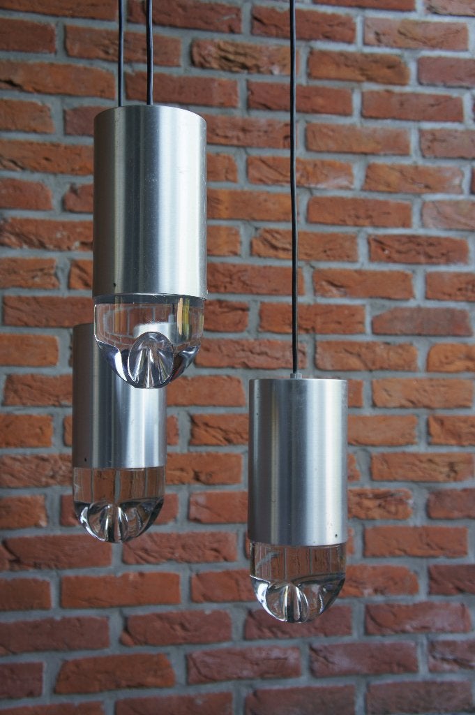 Raak lampen B1015  vintage jaren 60 hanglamp retro  lampen, Gebruikt, Vintage, Glas, E27 (groot)