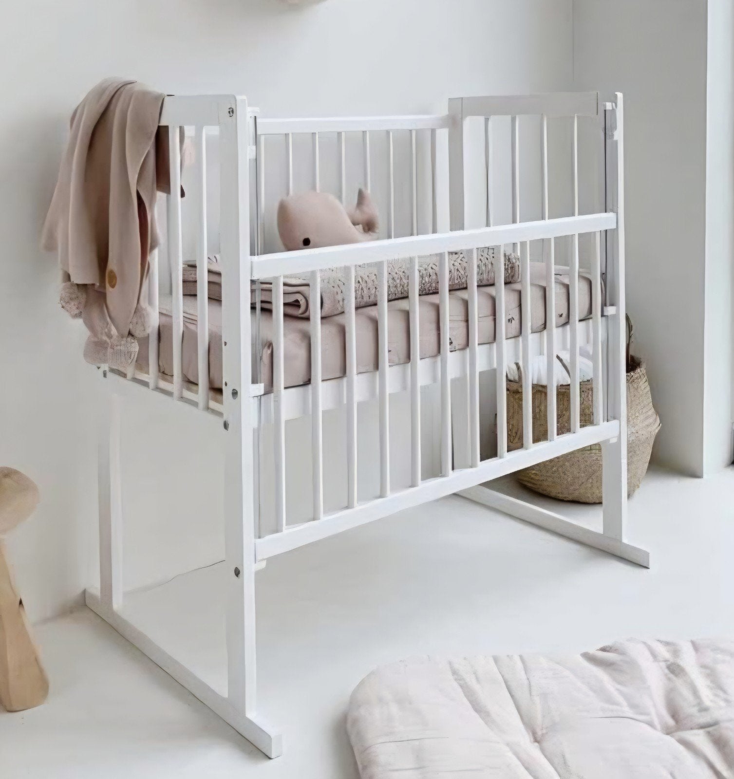 Petite Amélie Lilly co-sleeper/aanschuifbedje – wit – 9040, Ophalen, Gebruikt, Ledikant