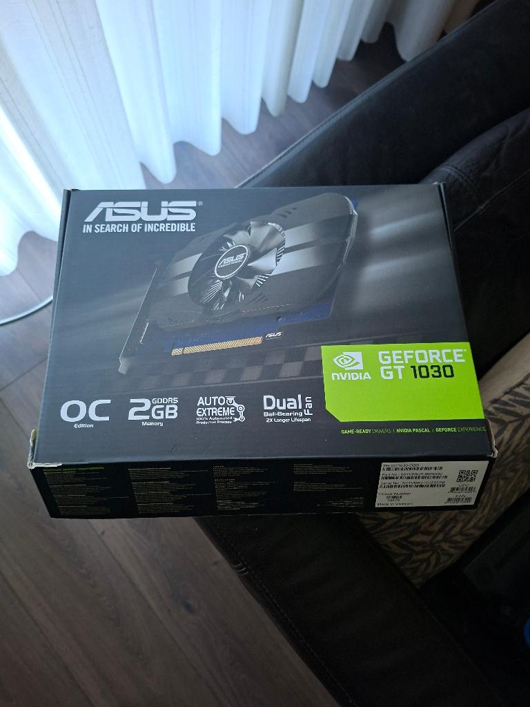 ASUS GeForce GT 1030 Graphics card - 2GB GDDR5, Computers en Software, Videokaarten, PCI-Express 3, Gebruikt, Ophalen of Verzenden