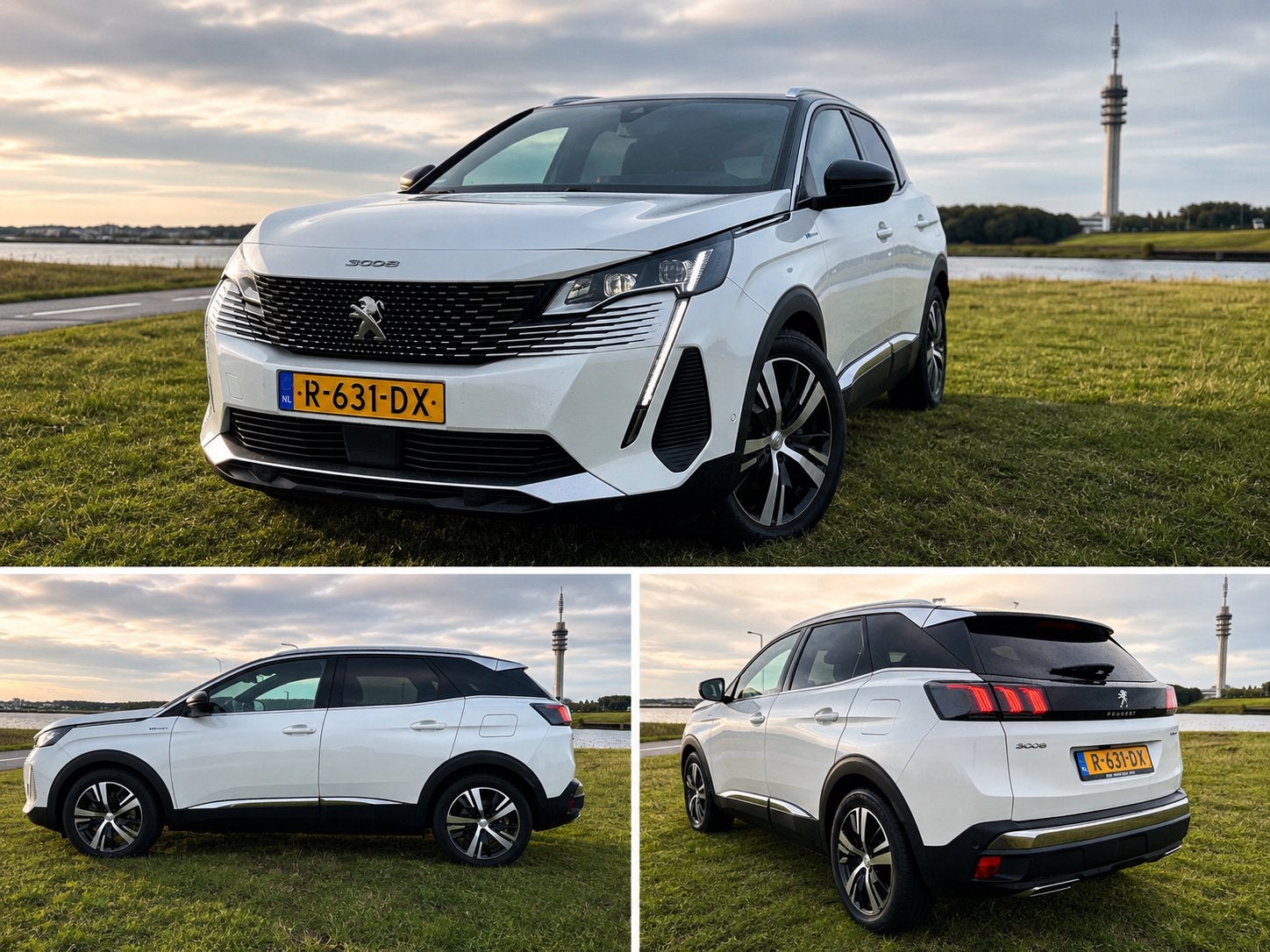Peugeot 3008 GT, 1.6 Plug-in Hybrid4 300pk 2021 AWD, Auto's, Peugeot, Automaat, 1250 kg, Alcantara, Wit