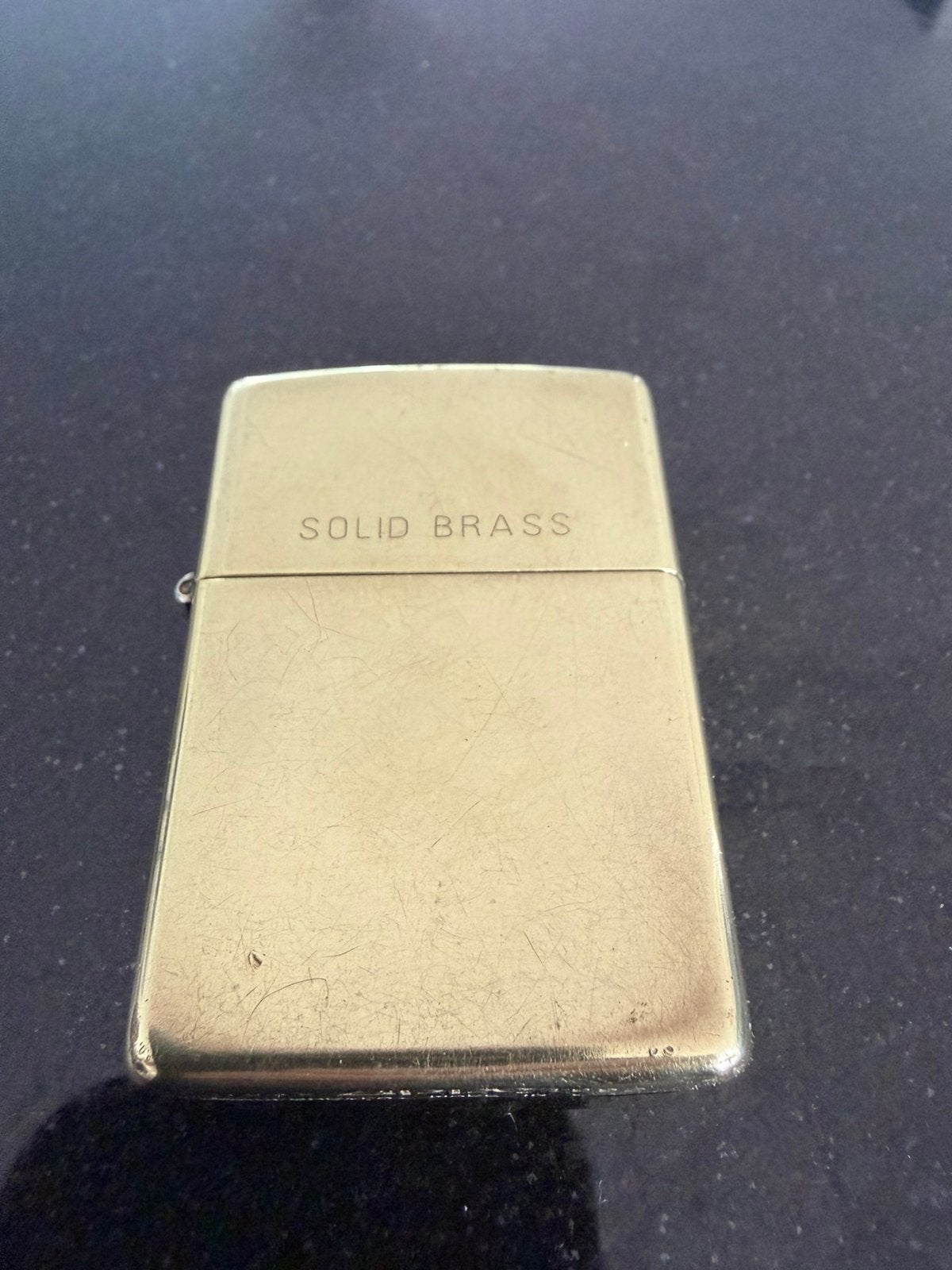 Zippo solid brass, Ophalen of Verzenden