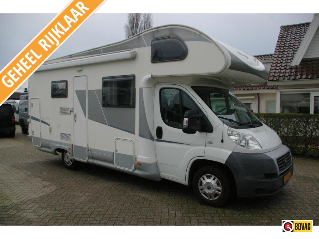Elnagh Baron 47 D Dwars stapelbed, 2x airco, Caravans en Kamperen, Overige merken, Alkoof, Fiat, Treinzit