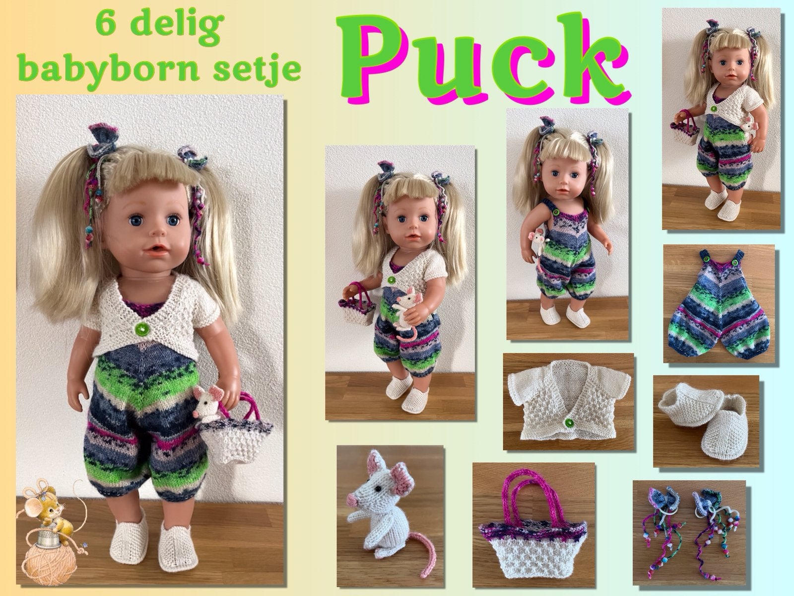 PATROON: 6 delig babyborn setje Puck, Ophalen of Verzenden, Nieuw