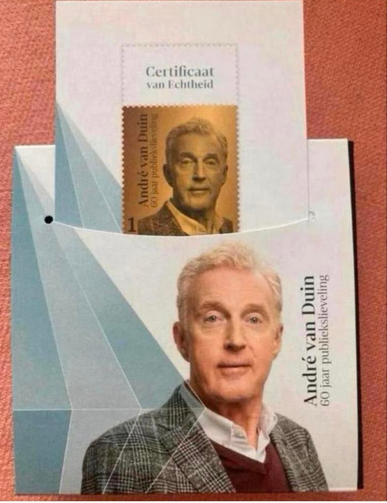 Gouden Postzegel André van Duin ((zie beschrijving)) Bieden, Ophalen