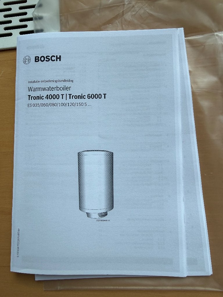Bosch Tronic 4000T Elektrische Boiler 80 Liter, Ophalen, 20 tot 100 liter, Boiler, Zo goed als nieuw