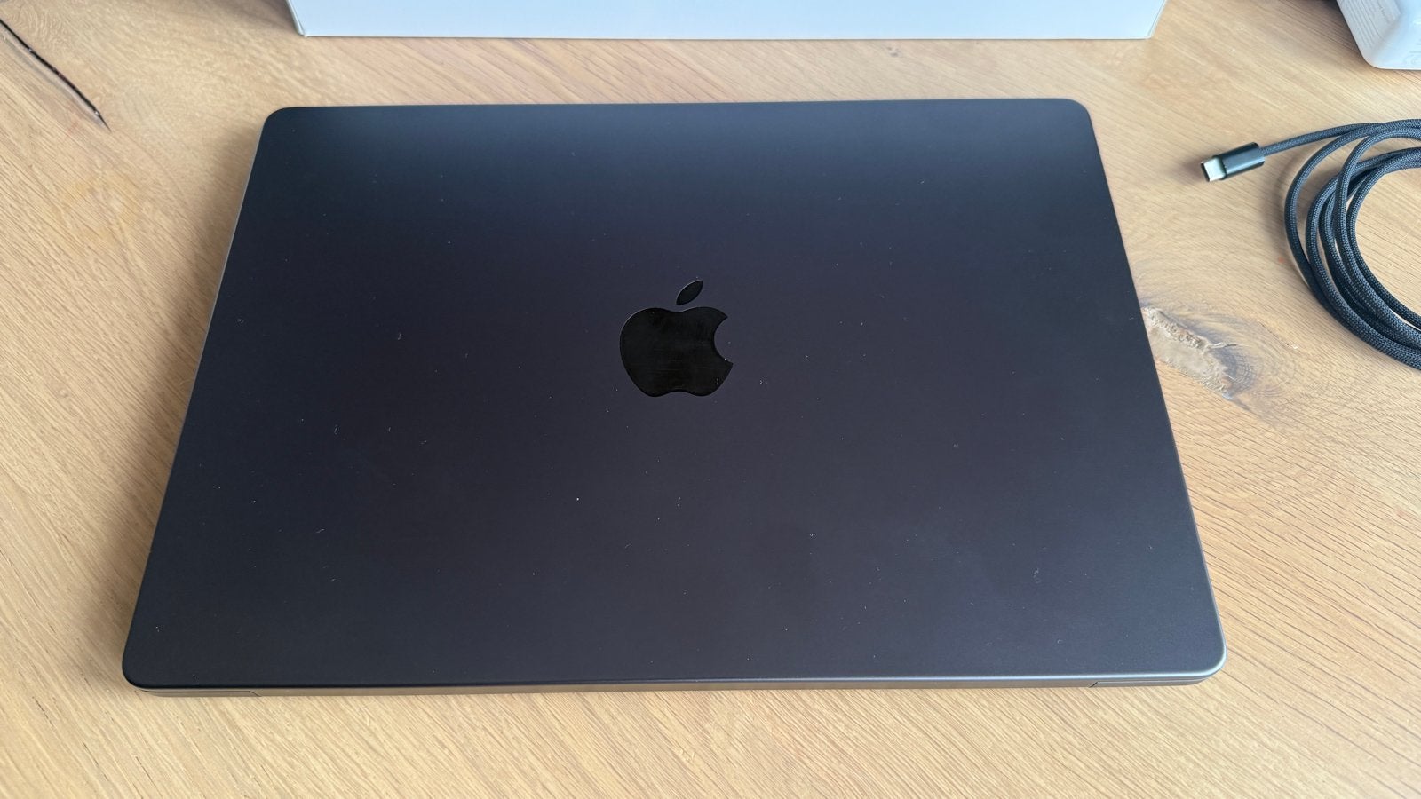 MacBook Pro 14" 2023 M3 Pro 11C/14C 18GB/512GB Space Black, Computers en Software, Apple Macbooks, Qwerty, Overige groottes, 512 GB
